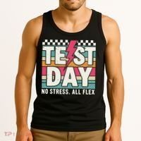 Staar State Test Teacher Testing Day No Stress All Flex Tank Top thumb 3