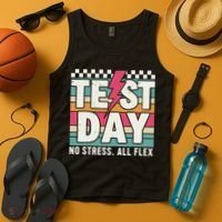 Staar State Test Teacher Testing Day No Stress All Flex Tank Top thumb 4