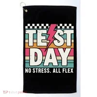 Staar State Test Teacher Testing Day No Stress All Flex Golf Towel thumb 0
