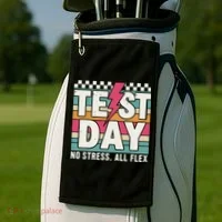 Staar State Test Teacher Testing Day No Stress All Flex Golf Towel thumb 2
