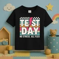 Staar State Test Teacher Testing Day No Stress All Flex Toddler T-Shirt thumb 3