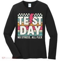 Staar State Test Teacher Testing Day No Stress All Flex Women's Long Sleeve Shirt thumb 0