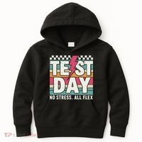 Staar State Test Teacher Testing Day No Stress All Flex Kids Hoodie thumb 0