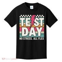 Staar State Test Teacher Testing Day No Stress All Flex Kids T-Shirt thumb 0