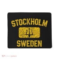 Stockholm Sweden Trident Gym Style Distressed Yellow Mousepad thumb 0