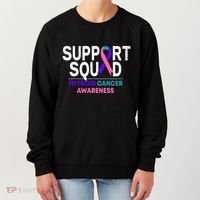 Support Squad Thyroid Cancer Awareness Month Ribbon Family Women's Sweatshirt thumb 0