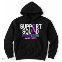 Support Squad Thyroid Cancer Awareness Month Ribbon Family Hoodie thumb 0