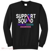 Support Squad Thyroid Cancer Awareness Month Ribbon Family Sweatshirt thumb 0