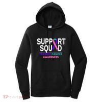 Support Squad Thyroid Cancer Awareness Month Ribbon Family Women's Hoodie thumb 0