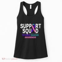 Support Squad Thyroid Cancer Awareness Month Ribbon Family Women's Tank Top thumb 0