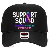 Support Squad Thyroid Cancer Awareness Month Ribbon Family Hat thumb 0