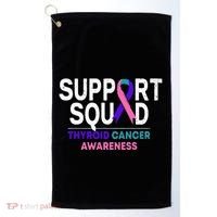 Support Squad Thyroid Cancer Awareness Month Ribbon Family Golf Towel thumb 0