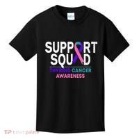 Support Squad Thyroid Cancer Awareness Month Ribbon Family Kids T-Shirt thumb 0