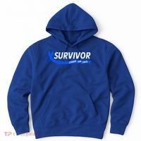 Survivor Stronger Than Cancer Colon Cancer Awareness Gift Hoodie thumb 0