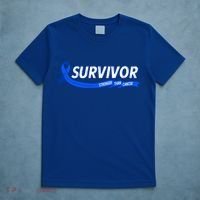 Survivor Stronger Than Cancer Colon Cancer Awareness Gift T-Shirt thumb 5