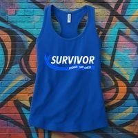 Survivor Stronger Than Cancer Colon Cancer Awareness Gift Women's Tank Top thumb 3