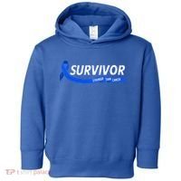 Survivor Stronger Than Cancer Colon Cancer Awareness Gift Toddler Hoodie thumb 0