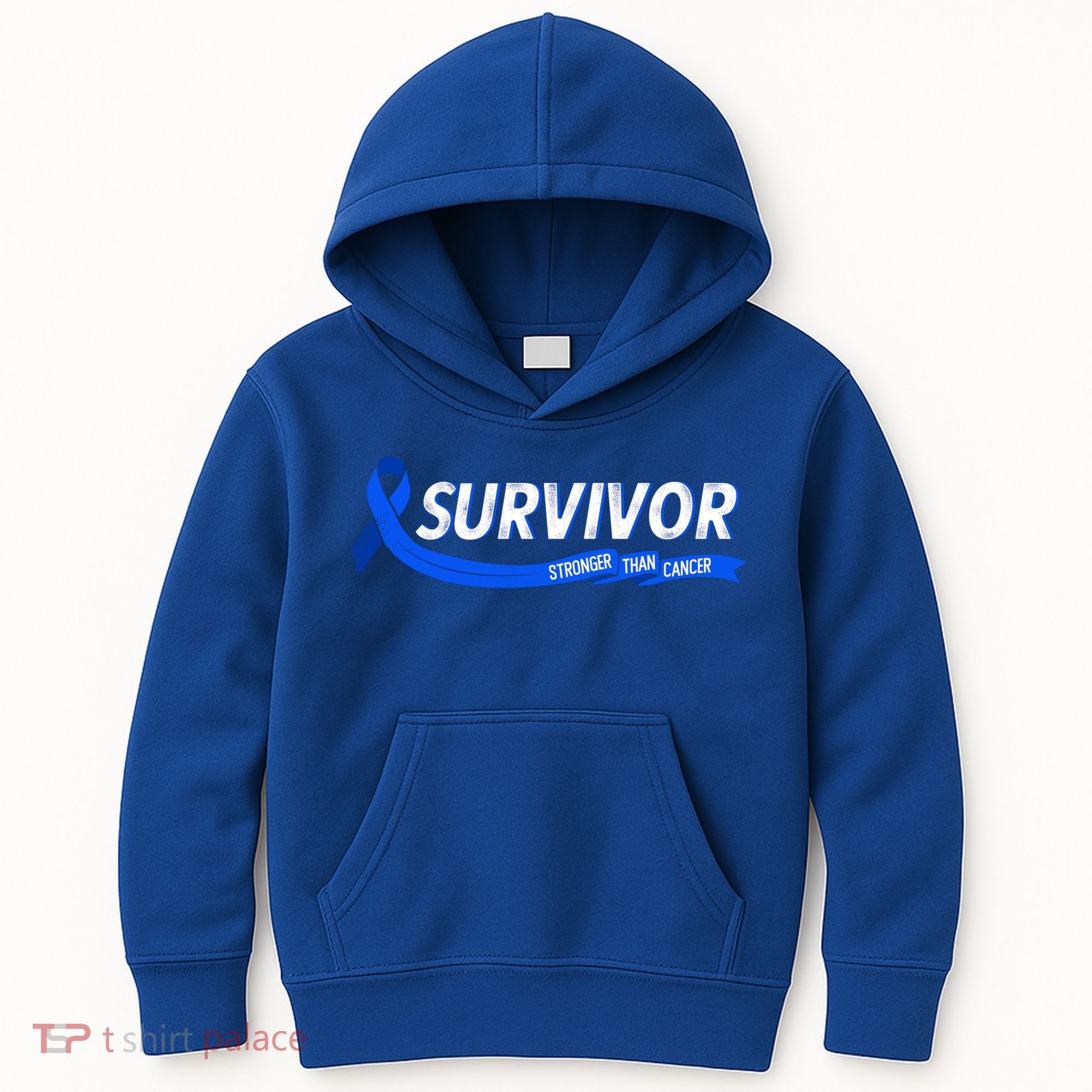 Survivor Stronger Than Cancer Colon Cancer Awareness Gift Kids Hoodie
