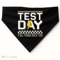 Staar State Testing Day Motivation Yall Finna Rock This USA-Made Doggie Bandana thumb 0