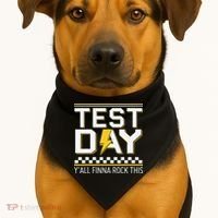 Staar State Testing Day Motivation Yall Finna Rock This USA-Made Doggie Bandana thumb 1