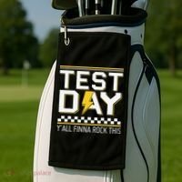 Staar State Testing Day Motivation Yall Finna Rock This Golf Towel thumb 2