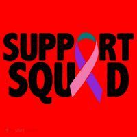Thyroid Cancer Support Squad Teal Purple Pink Ribbon Santa Hat thumb 1