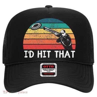 Skeet Shooting Trap Sporting Clay Target Vintage Sunset Hat