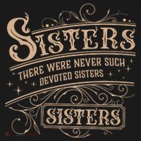 Sisters Sisters There Were Never Such Devoted Sisters USA-Made Doggie Bandana thumb 2