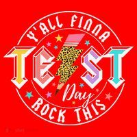 Staar State Testing Day Motivation Yall Finna Rock This Santa Hat thumb 1