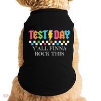 Staar State Testing Day Motivation Yall Finna Rock This Doggie Tank thumb 0