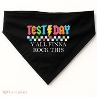 Staar State Testing Day Motivation Yall Finna Rock This USA-Made Doggie Bandana thumb 0