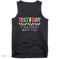 Staar State Testing Day Motivation Yall Finna Rock This Tank Top thumb 0