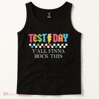 Staar State Testing Day Motivation Yall Finna Rock This Tank Top thumb 2
