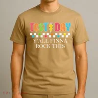 Staar State Testing Day Motivation Yall Finna Rock This T-Shirt thumb 3