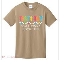 Staar State Testing Day Motivation Yall Finna Rock This Kids T-Shirt thumb 0