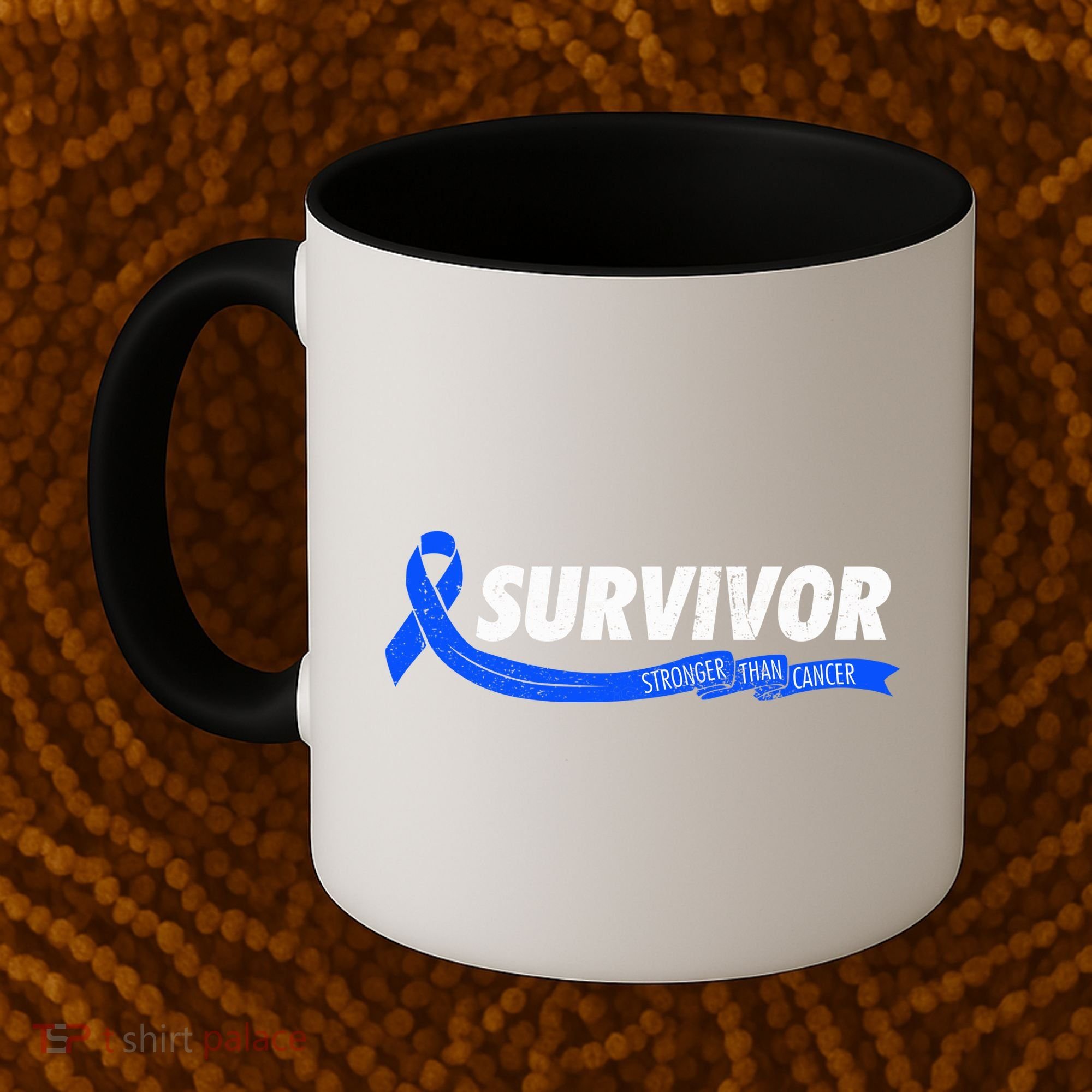 Survivor Stronger Than Cancer Colon Cancer Awareness Gift Coffee Mug