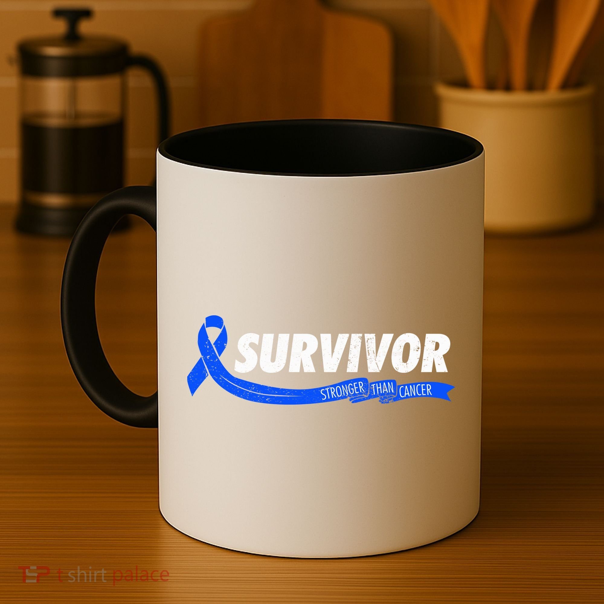 Survivor Stronger Than Cancer Colon Cancer Awareness Gift Coffee Mug