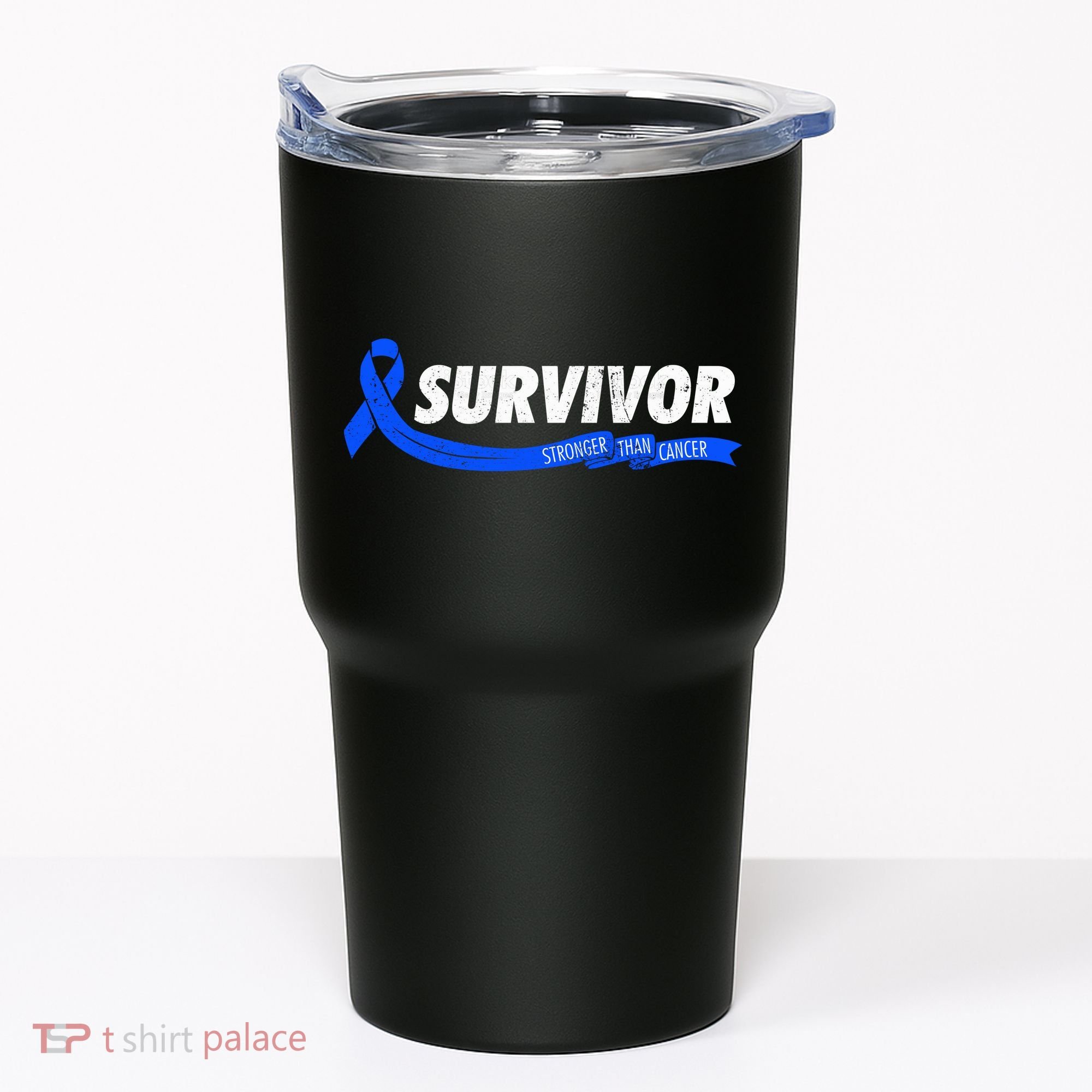 Survivor Stronger Than Cancer Colon Cancer Awareness Gift Tumbler