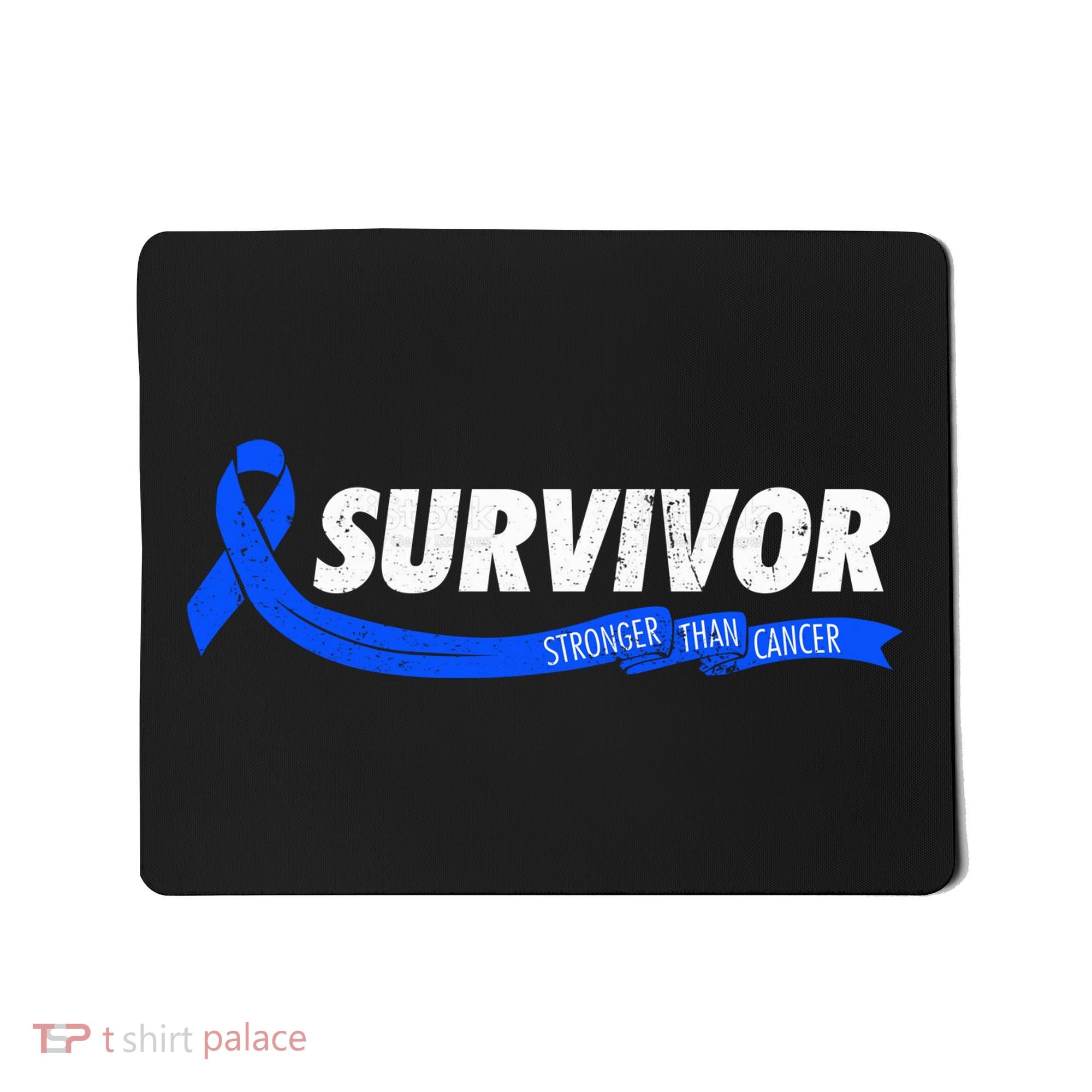 Survivor Stronger Than Cancer Colon Cancer Awareness Gift Mousepad