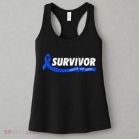 Survivor Stronger Than Cancer Colon Cancer Awareness Gift Women's Tank Top thumb 3