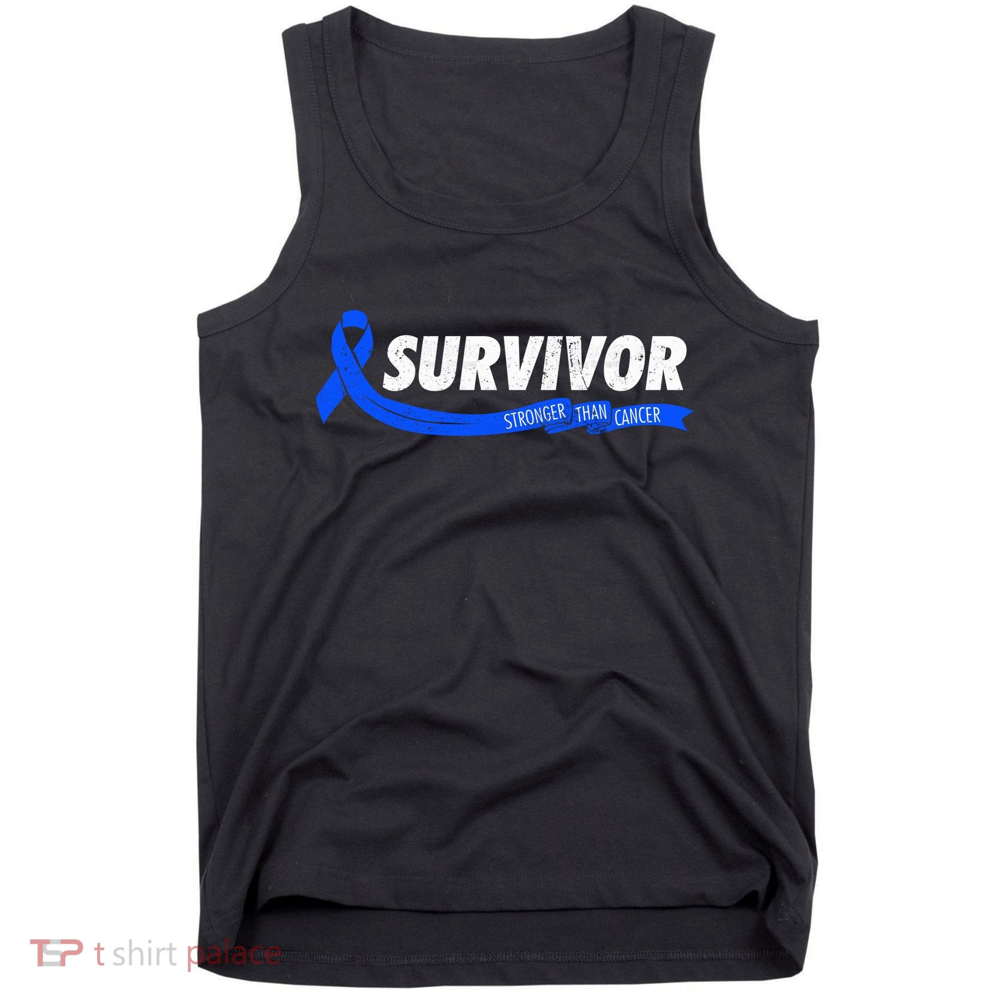 Survivor Stronger Than Cancer Colon Cancer Awareness Gift Tank Top