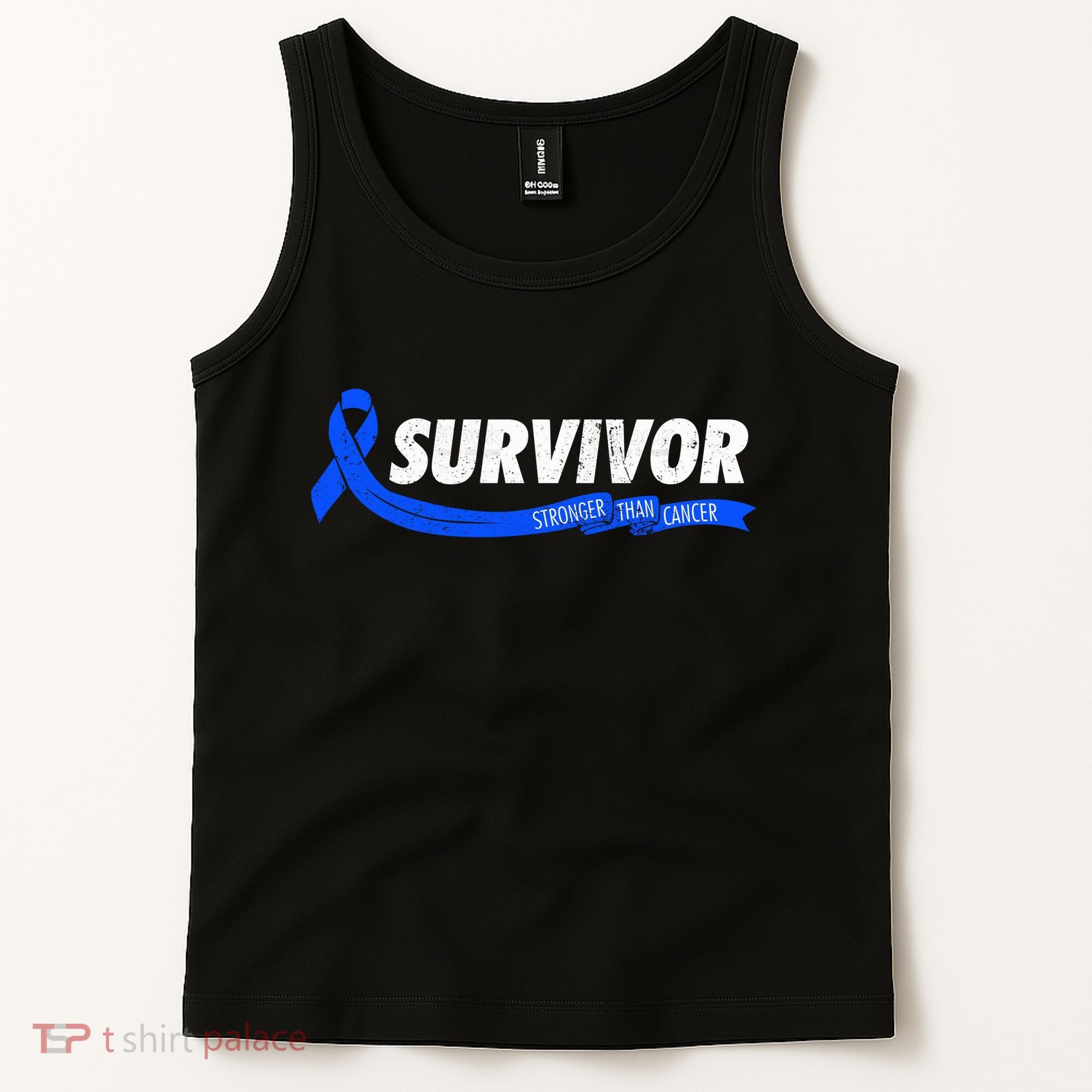 Survivor Stronger Than Cancer Colon Cancer Awareness Gift Tank Top