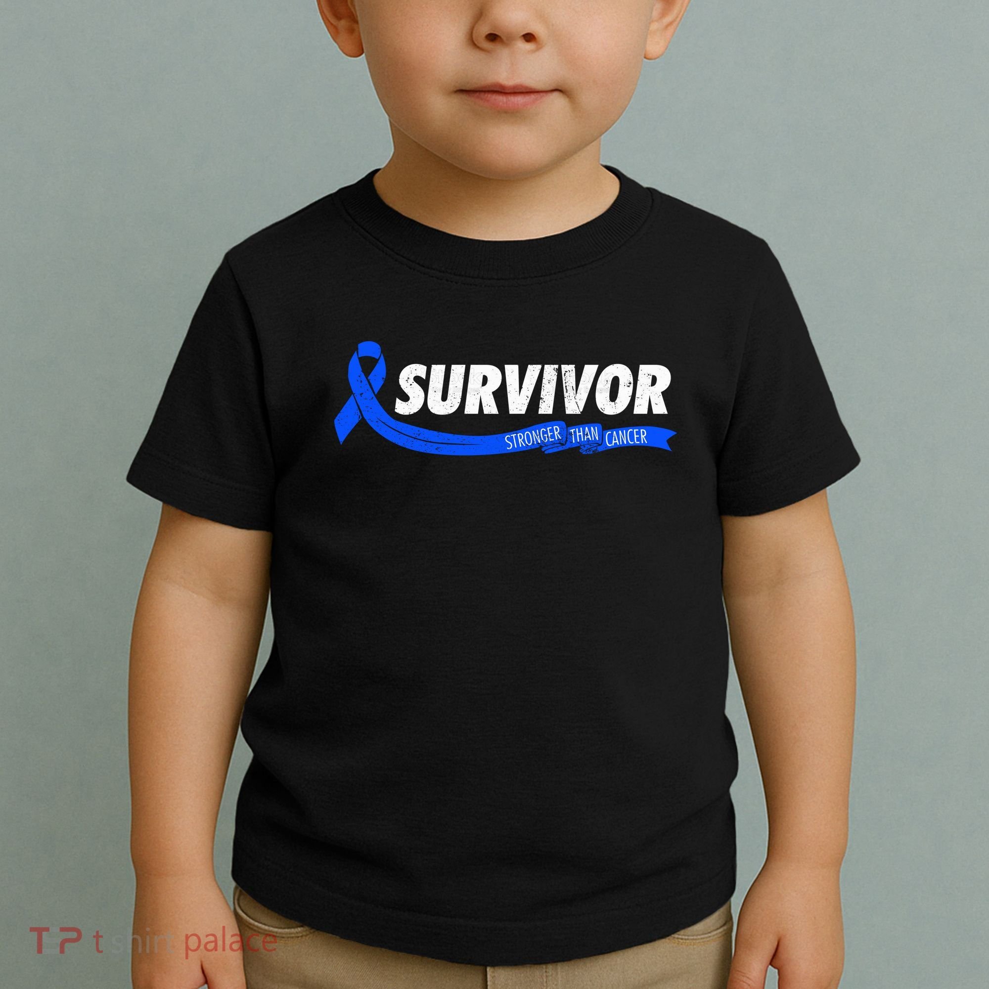 Survivor Stronger Than Cancer Colon Cancer Awareness Gift Toddler T-Shirt