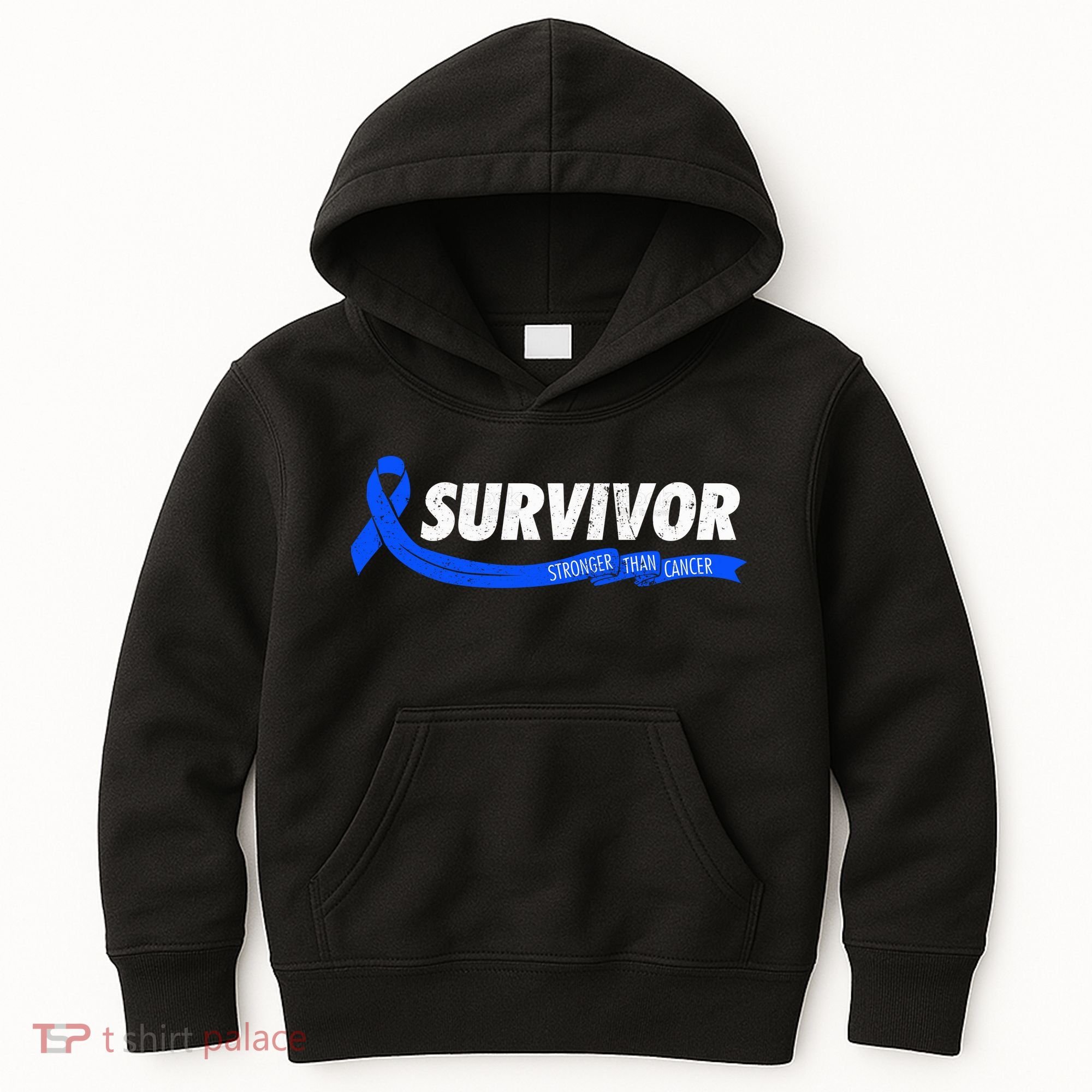 Survivor Stronger Than Cancer Colon Cancer Awareness Gift Kids Hoodie