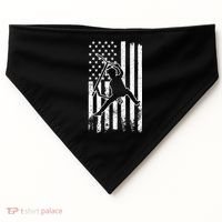 Scooter Stunt Us Flag Retro Scooter Boy USA-Made Doggie Bandana thumb 0