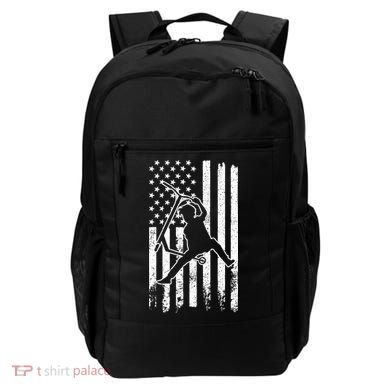 Scooter Stunt Us Flag Retro Scooter Boy Backpack