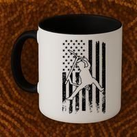 Scooter Stunt Us Flag Retro Scooter Boy Coffee Mug thumb 2