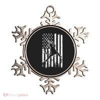 Scooter Stunt Us Flag Retro Scooter Boy Ornament thumb 0