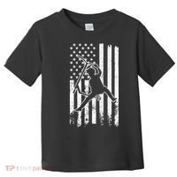 Scooter Stunt Us Flag Retro Scooter Boy Toddler T-Shirt thumb 0