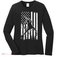 Scooter Stunt Us Flag Retro Scooter Boy Women's Long Sleeve Shirt thumb 0